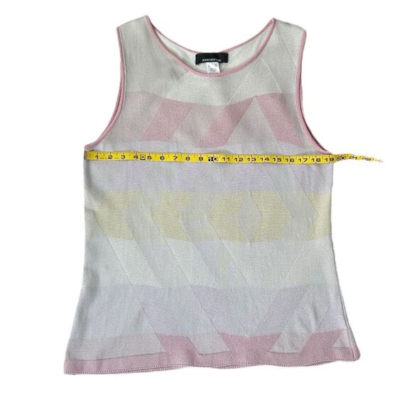 Jones New York Womenβs Silver Gray, Pink, Purple & Yellow Slipover Tank Size XL - Picture 7 of 11